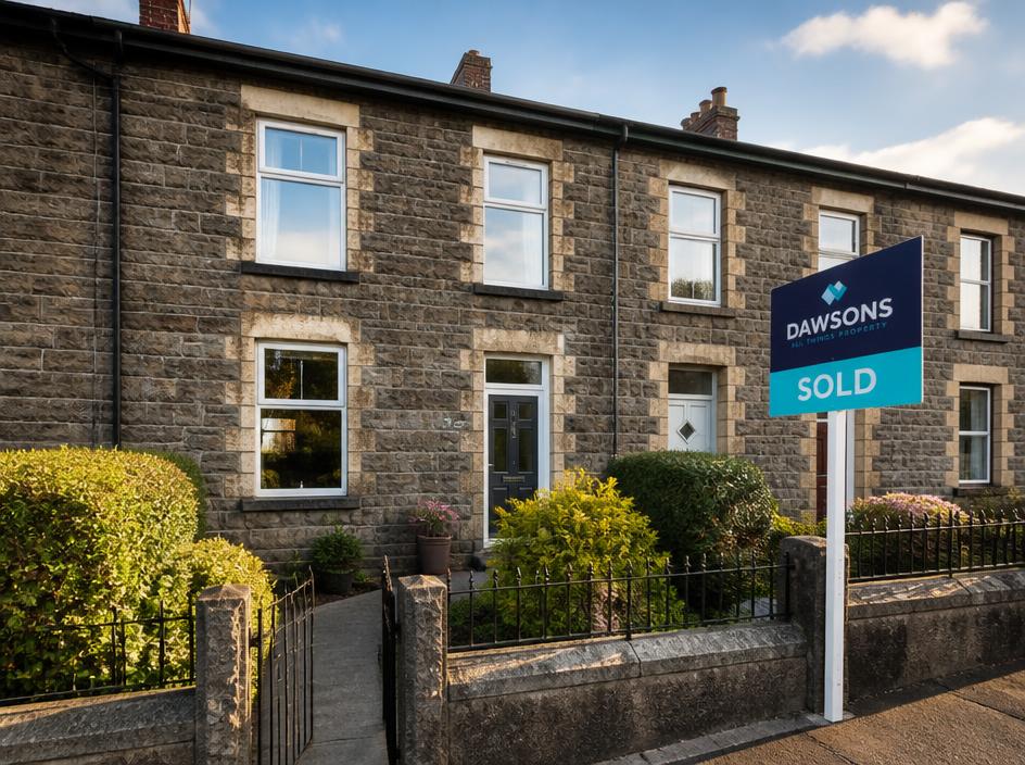 A traditional Welsh buy-to-let terraced house